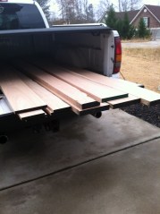 Red Oak in the rough cut