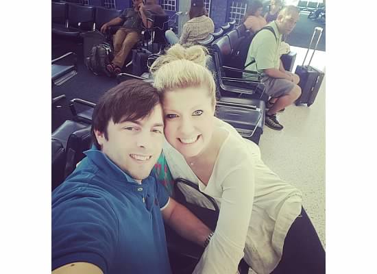 We made it on the Houston to Hawaii flight!! (Note: Our Big Smiles!)